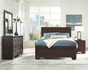 CoasterEveryday 204391KW-S4 Kauffman - 4 Piece California King Bedroom Set - Dark Cocoa