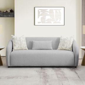 ACME LV03590 ACME LV03590 Etienne - Sofa With 3 Pillows - Gray Linen