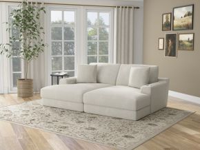 Jackson 3445/15/16-11 Cozy - 2 Piece Double Wide Chaise With USB Charging Ports - Pearl