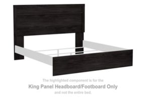 Signature Design by Ashley® B2589-72 Belachime - King Panel Headboard/Footboard - Charcoal