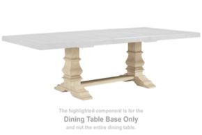 Signature Design by Ashley® D647-55B Bolanburg - Dining Room Table Base - Brown / Beige