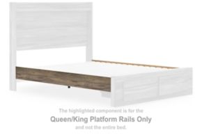 Signature Design by Ashley® PCB2005-95 Elbrim - Queen/King Platform Rails - Brown