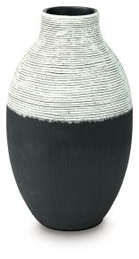 Signature Design by Ashley® A2000876 Girtha - Vase - 13" - Antique White / Black