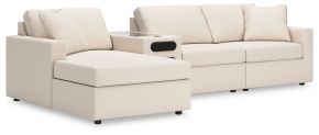 Signature Design by Ashley® 92103S38 Modmax - 4-Piece Sectional With Laf Corner Chaise And Audio Console - Oyster