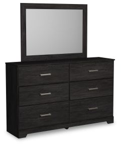 Ashley Furniture B2589B1 Ashley Furniture B2589B1 Belachime - Dresser, Mirror - Black