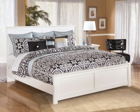 Signature Design by Ashley® B139/58/56/97 Bostwick Shoals - White - King Panel Bed