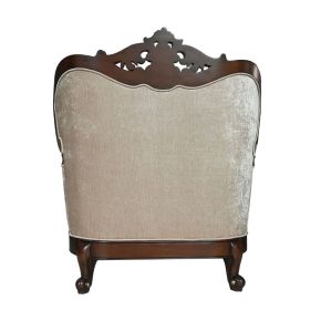 ACME 50687 Devayne - Chair - Fabric & Dark Walnut