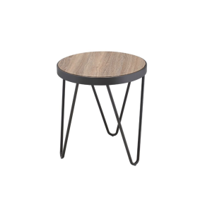 ACME 81737 Bage - End Table - Weathered Gray Oak & Metal