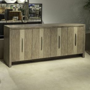 Liberty Furniture 2219-AC1000 Lafayette - 4 Door Accent Cabinet - Weathered Tobacco