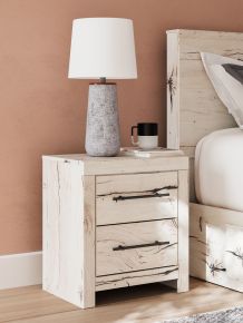 Benchcraft® B2310-92 Lawroy - Two Drawer Night Stand - Light Natural