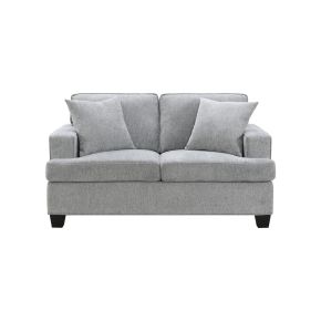 Intercon SY-LS-BWN61-GPH-C Baldwin - Loveseat With 2 Pillows - Dalton Graphite