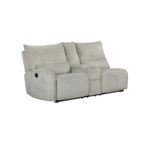 New Classic U5440-25L-LAT Remsen - LAF Console Loveseat With Dual Recliner - Latte