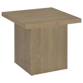 Coaster Fine Furniture 710917 Devar - Square Engineered Wood Side End Table - Latte
