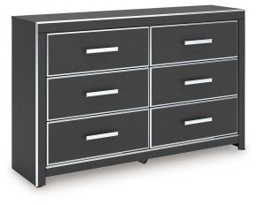 Signature Design by Ashley® PCB3380-31 Zuraleus - Six Drawer Dresser - Black