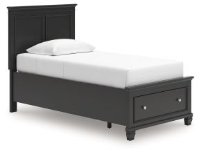 Ashley Furniture B687B21 Ashley Furniture B687B21 Lanolee - Twin Panel Storage Bed - Black