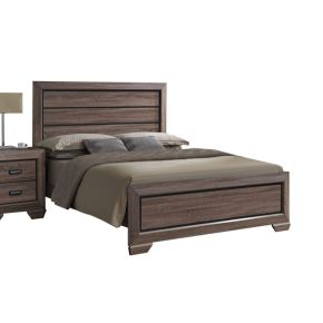 ACME 26017EK Lyndon - Eastern King Bed - Weathered Gray Grain