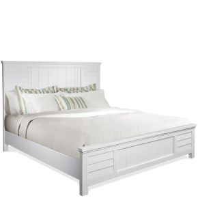 Riverside Furniture 37272-37276-37277 Cora - Queen Louver Bed - Cloud