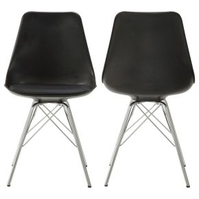 CoasterEveryday 102682 Juniper - Polypropylene Dining Side Chair (Set of 2) - Black