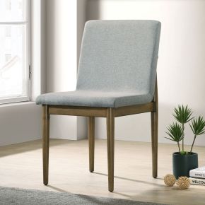 Furniture of America CM3244NT-SC-2PK St Gallen - Side Chair (Set of 2) - Natural Tone / Light Gray