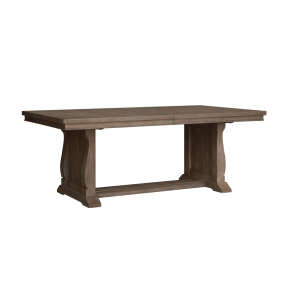 Samuel Lawrence Furniture S958-DR-K1 Lawson's Creek - Trestle Table - Dark Brown