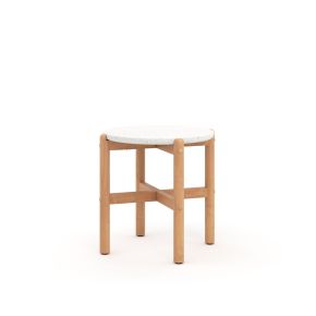 New Classic 60-823-ET Solstice - End Table With Terazzo Top - White