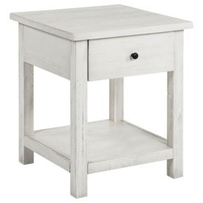 Coaster Fine Furniture 710557 Payne - 1-Drawer Wood End Table With Shelf - White