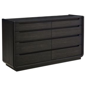 Coaster Fine Furniture 222493 Leandro - 8-Drawer Bedroom Dresser Cabinet - Burnished Black