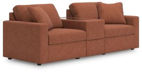 Signature Design by Ashley® 92102S3 Modmax - 3-Piece Sectional With Storage Console - Spice