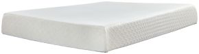Sierra Sleep® by Ashley M69911 10 Inch Chime Memory Foam - Twin Mattress - Inner Spring - White