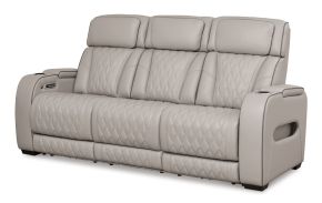 Signature Design by Ashley® U2710515 Boyington - Power Reclining Sofa With Adj Headrest - Gray