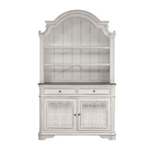 Liberty Furniture 244-DR-HB Magnolia Manor - Hutch & Buffet - White