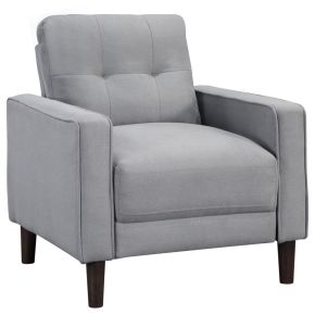 Coaster Fine Furniture 506783 Bowen - Upholstered Track Arm Tufted Accent Chair - Gray