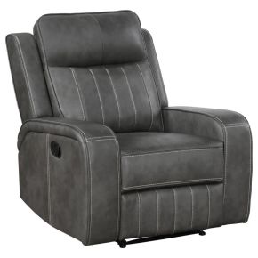 Coaster Fine Furniture 603193 Raelynn - Upholstered Track Arm Recliner - Gray