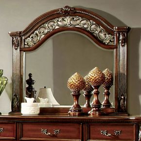 Furniture of America CM7587M Arthur - Mirror - Brown Cherry