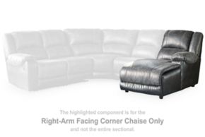 Signature Design by Ashley® 5030117 Nantahala - RAF Corner Chaise - Slate