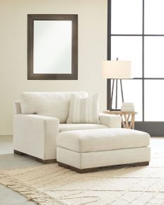 Ashley Furniture 52003/23/14 Maggie - 2 Pc. - Chair and a Half, Ottoman - Birch