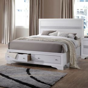 ACME 25770Q ACME 25770Q Naima - Queen Bed With Storage - White
