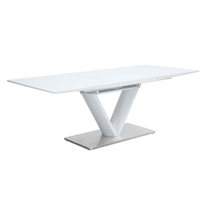 ACME DN01947 Gallegos - Dining Table With Leaf - White High