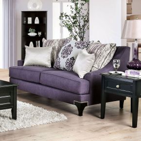 Furniture of America SM2208-LV Sisseton - Loveseat - Purple
