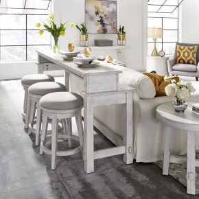 Liberty Furniture 406W-OT-4PCS Modern Farmhouse - 4 Piece Dining Room Set - White