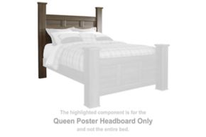 Signature Design by Ashley® B251-67 Juararo - Queen Poster Headboard - Dark Brown
