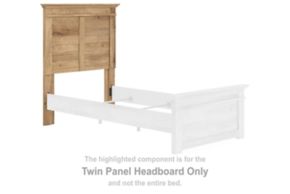 Signature Design by Ashley® PCB1170-53 Makidern - Twin Panel Headboard - Tan