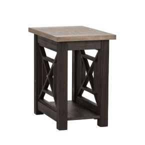 Liberty Furniture 422-OT1021 Heatherbrook - Chair Side Table - Charcoal & Ash