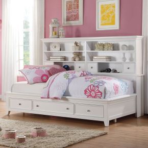 ACME 30595F Lacey - Full Daybed With Storage - White