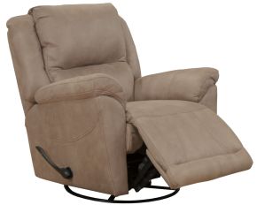 Catnapper 45665-1153/36-1253/36 Cole - Chaise Swivel Glider Recliner - Camel