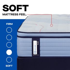 Sealy 53199430 Posturepedic Plus - Patterson II Euro Pillow Top Soft - Twin