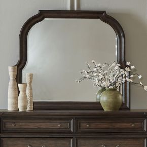Liberty Furniture 765-BR52 Provence Park - Curved Mirror - Brown