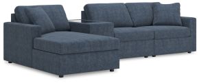 Signature Design by Ashley® 92121S41 Modmax - 4-Piece Sectional With Laf Corner Chaise And Storage Console - Ink
