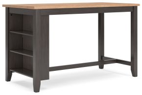Ashley Furniture D396-13 Gesthaven - Rectangular Dining Room Counter Table - Natural / Brown