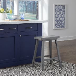 Liberty Furniture 38-B1824-G Creations - 24" Sawhorse Counter Stool - Gray